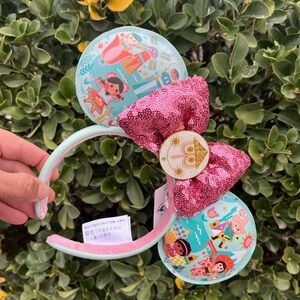 Disney Parks It’s a Small World Minnie Mouse Ears Bow Headband 2025